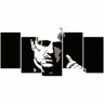 Quadro O Poderoso Chefão em Preto e Branco 125x60 decorativo - 4
