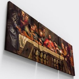 Quadro Decorativo Pao Vinho Corpo Sangue Cristo Santa Ceia - 1