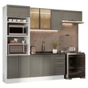 Ver imagem 2 de Armário de Cozinha Completa 270 cm Branco/Cinza Vik Madesa 08