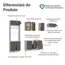 Ver imagem 4 de Armário de Cozinha Completa 270 cm Branco/Cinza Vik Madesa 08