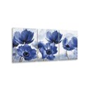 Ver imagem 6 de Quadro Decorativo 122x60 Sala Quarto Abstrato Flor Azul