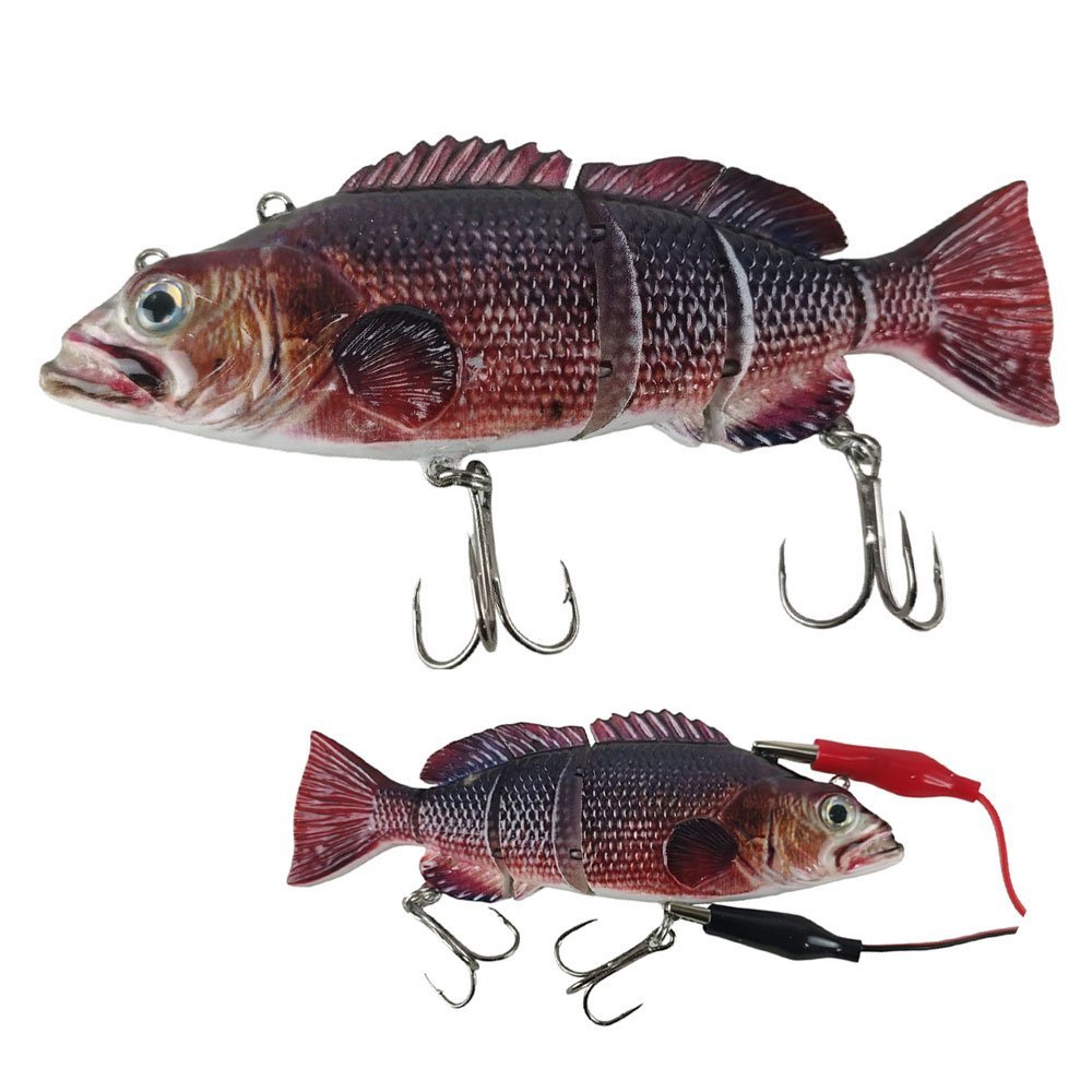 Isca Peixe Realista Artificial Pesca Pescaria USB Led Articulado Robotico Fishing Automatico Lambari - 1