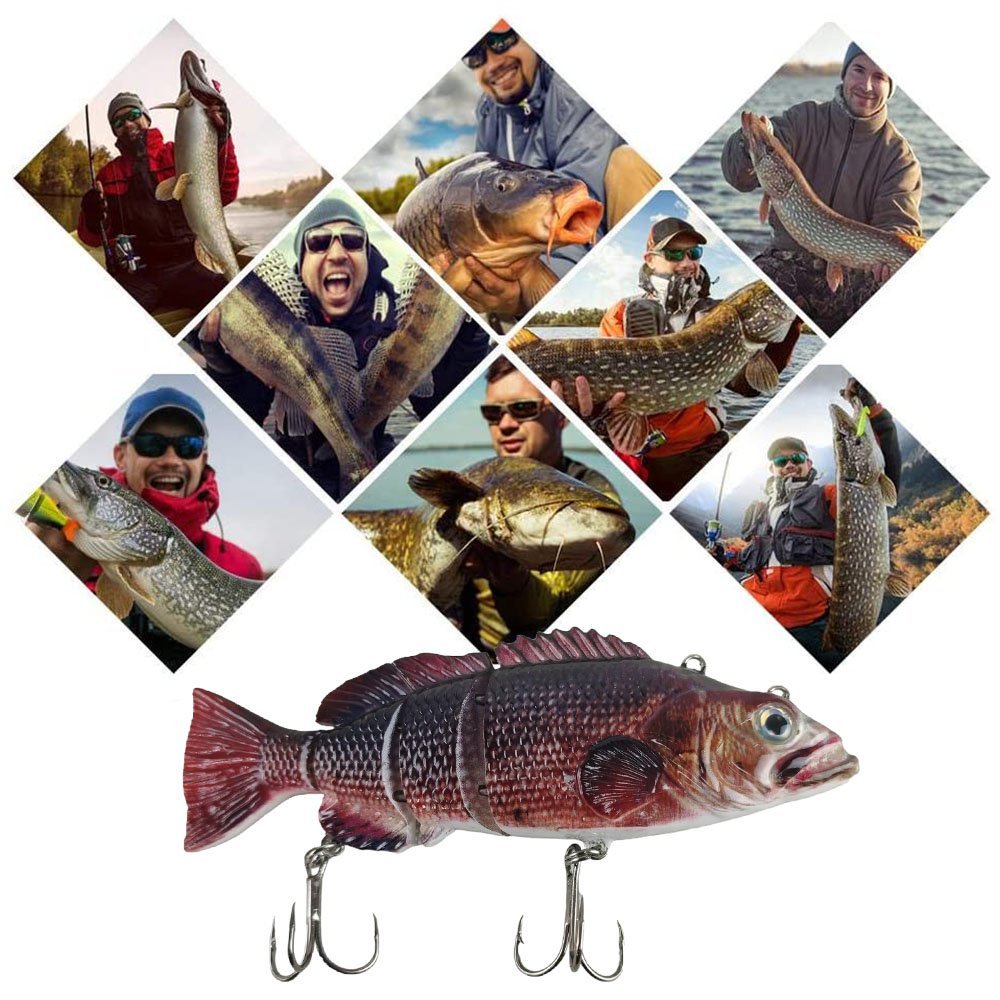 Isca Peixe Realista Artificial Pesca Pescaria USB Led Articulado Robotico Fishing Automatico Lambari - 5