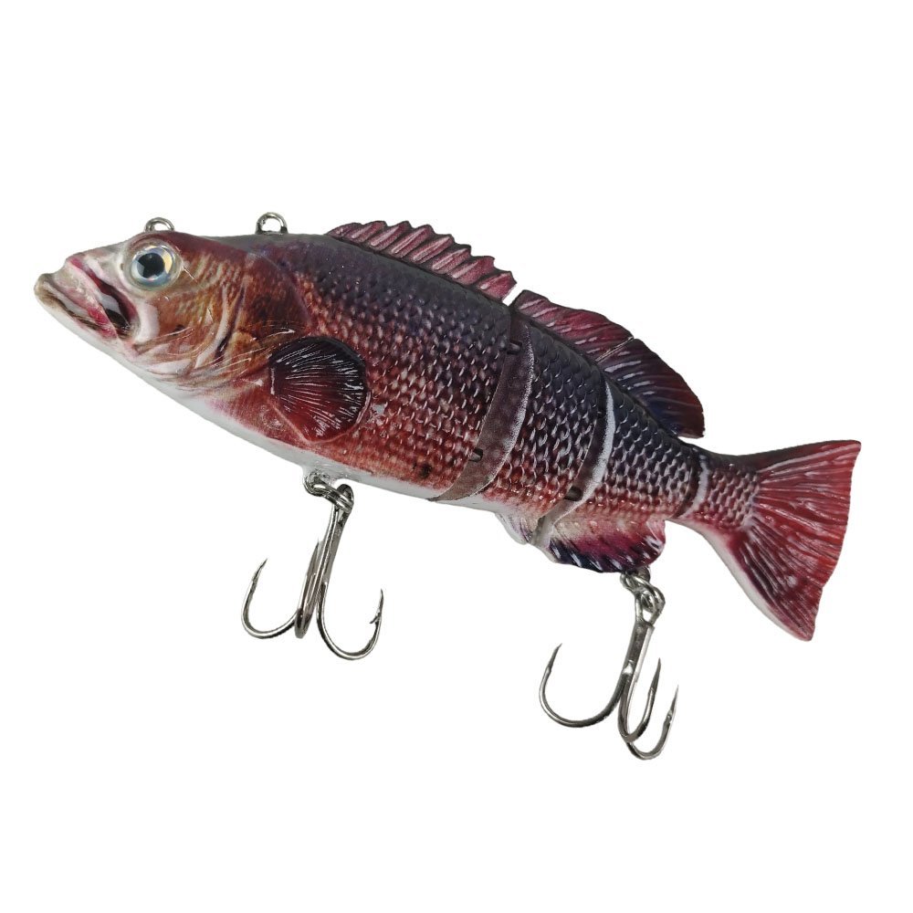 Isca Peixe Realista Artificial Pesca Pescaria USB Led Articulado Robotico Fishing Automatico Lambari - 3