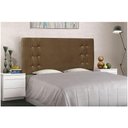 Ver imagem 4 de Cabeceira Gênova para Cama Box Solteiro 90 Cm Suede - D’Rossi Cor Caramelo