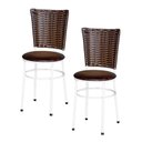 Ver imagem 1 de 2 Cadeiras para Mesa Branca Hawai Avelã:marrom