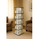 Ver imagem 1 de Estante Giratória Branca Borda Preta 250 Livros 5 And