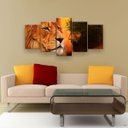 Ver imagem 1 de Quadro Decorativo Jesus Leão de Juda Hd 129x61 Quarto Sala