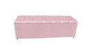 Ver imagem 3 de Kit Cabeceira e Recamier Baú para Cama Box Casal Queen:rosa Bebe