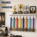 Ver imagem 2 de Prateleira Porta Medalhas Expositor de Troféus e Medalhas