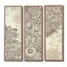 Quadros Decorativos Mandala Bege 3 Peças para Sala - 2