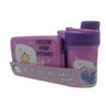 Kit Marmita Lancheira Infantil C/ Garrafa + Talher Plástico:roxo - 1