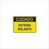Placa - Esteira Rolante - 20cm X 15cm - 1