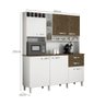 Armário de Cozinha 6 Portas Topázio Sallêto Móveis Branco/Ipê Demolição - 3