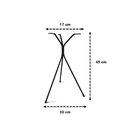 Ver imagem 3 de Base Pé de Mesa 45cm Preto Tripé Mesa Bistrô Decoração