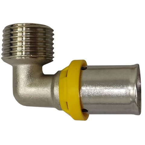 Cotovelo Macho Prensar Gás 26mmx3/4" Multicamada Sferagas Kit com 2 Unidades