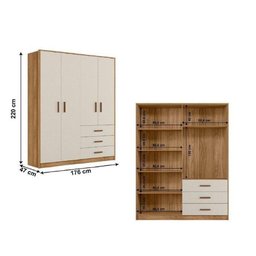 Quarto Infantil Pérola Cor Nature Off White - Peternella - 2