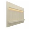 Painel Ripado Para Tv 85 Polegadas Off White Jax Shop Jm - 2