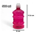 Ver imagem 6 de Garrafa de Água Galão Squeeze 500ml Treino Fitness Top Vermelho