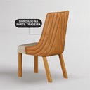 Ver imagem 2 de Kit 8 Cadeiras Maciça de Jantar Estofada Bella- Arbo Design