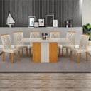 Ver imagem 1 de Sala de Jantar 6 Cadeiras 100%mdf 1,60x80 Dhora Arbo Design