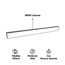 Luminária Led Linear Pendente 120cm 3600 Lúmen Branco Quente - 4