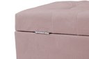 Ver imagem 3 de Recamier Puff Baú Sapateira e Gaveta 90 Cm para Cama de Solteiro - Rose Claro