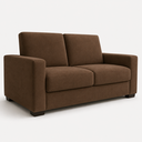 Ver imagem 1 de Sofá Namoradeira Moderno 3 Lugares Sala Estar Recepção Confortável Suede:Suede Marrom