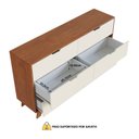 Ver imagem 7 de Cômoda para Quarto 6 Gavetas MDF Alice Yescasa Marrom/Off White/Castanho