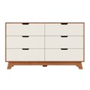 Ver imagem 2 de Cômoda para Quarto 6 Gavetas MDF Alice Yescasa Marrom/Off White/Castanho