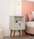 Ver imagem 2 de Mesa de Cabeceira Buzios Off White - Linea Brasil