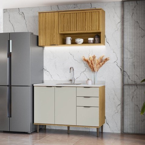 Cozinha Modulada Compacta 2 Peças Copenhague