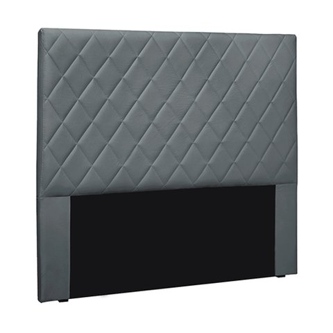 Cabeceira Decorativa Queen Size 1,60M Givenchy Veludo Cinza - Gran Belo