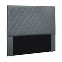 Ver imagem 1 de Cabeceira Decorativa Queen Size 1,60M Givenchy Veludo Cinza - Gran Belo