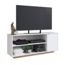 Ver imagem 5 de Rack com 1 Porta e Nichos para Televisor 55 Polegadas B56 Branco Montana Emovell