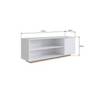 Ver imagem 4 de Rack com 1 Porta e Nichos para Televisor 55 Polegadas B56 Branco Montana Emovell