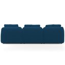 Ver mais imagens de Sofá 3 Lugares com Chaise Direito Sala Living 248cm Arlo F04 Veludo Azul Marinho - Lyam Decor