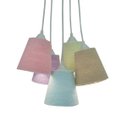 Ver imagem 1 de Lustre Pendente Cacho Frufru Fios Coloridos