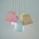 Ver imagem 3 de Lustre Pendente Cacho Frufru Fios Coloridos