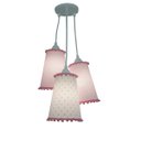 Ver imagem 3 de Lustre Pendente Quarto de Menina Pompons Rosa