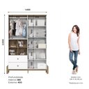 Ver imagem 4 de Guarda-Roupa 4 Portas 2 Gavetas Ternura