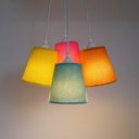 Ver imagem 3 de Lustre Pendente Cacho Bouclé Colorido