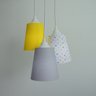 Lustre Pendente Infantil Geométrico Amarelo e Cinza - 3