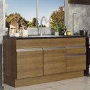 Ver imagem 3 de Balcão de Pia Glamy com 2 Portas e 2 Gavetas Rustic Madesa