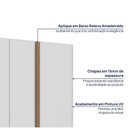 Ver imagem 7 de Kit Guarda Roupas 3 Portas, Cama Queen e Complementos de Quarto Araçá CabeCasa MadeiraOriginals Branco