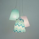 Ver imagem 3 de Lustre Pendente Quarto De Menina Cor De Rosa e Verde Água