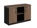 Ver imagem 1 de Armário Baixo Credenza P/ Escritório 1,20 Web40 Ameixa/preto