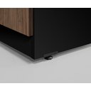 Ver imagem 2 de Armário Baixo Credenza P/ Escritório 1,20 Web40 Ameixa/preto