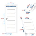 Ver imagem 3 de Kit Porta de Madeira 215x67cm Batente 25cm Cristal Primer com Guarnição Uniportas Abertura Direita Branco
