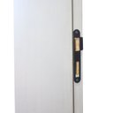 Ver imagem 5 de Kit Porta de Madeira 215x67cm Batente 25cm Cristal Primer com Guarnição Uniportas Abertura Direita Branco